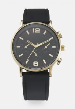 Pier One UNISEX - Reloj - Black/gold-coloured, Unisexo