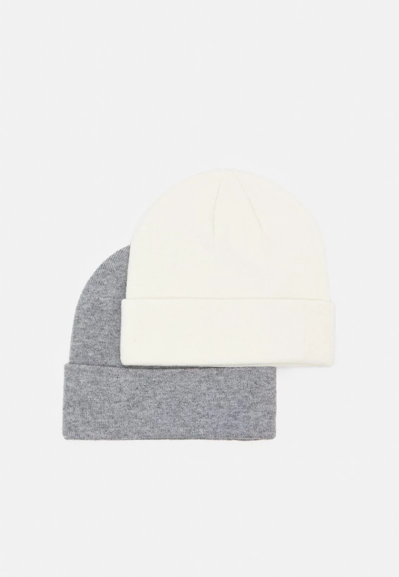 Pier One Unisexo 2 PACK UNISEX - Gorro - Grey/white
