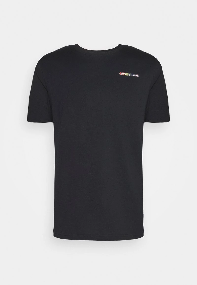 Pier One Hombre PRIDE - Camiseta Estampada - Black - Imagen 5