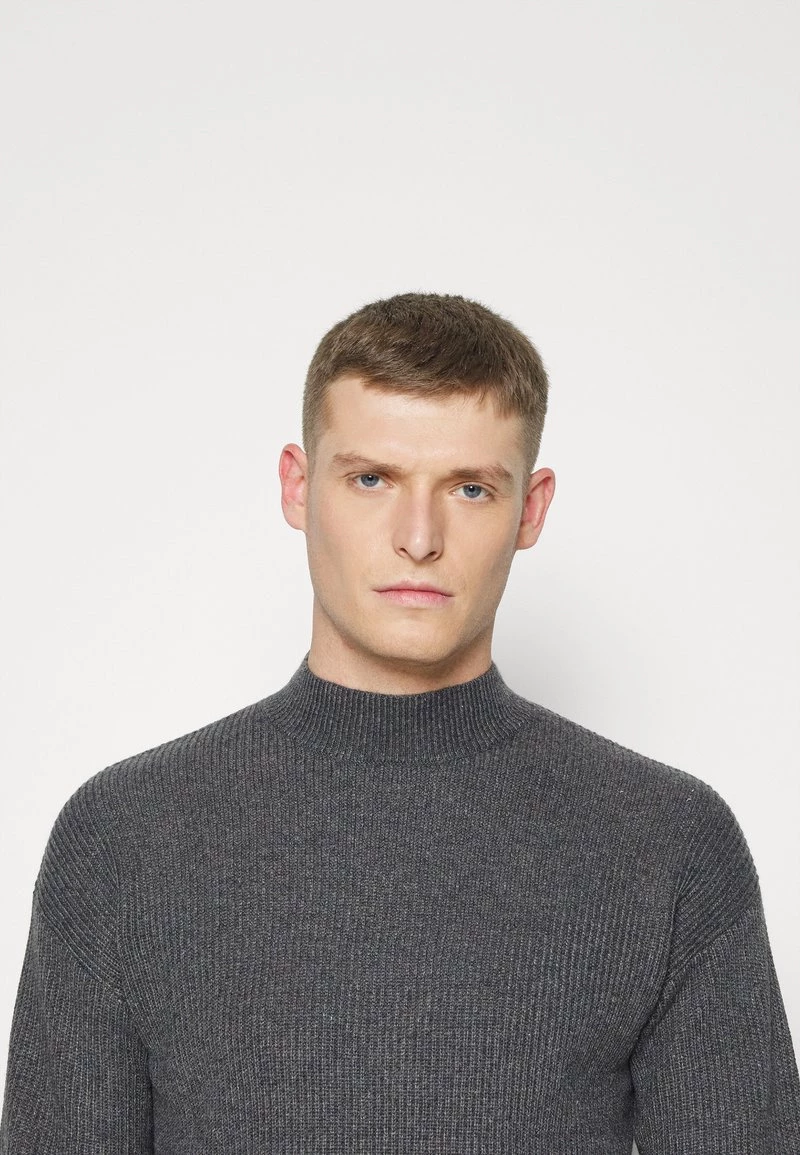 Pier One Hombre Jersey De Punto - Mottled Dark Grey - Imagen 5