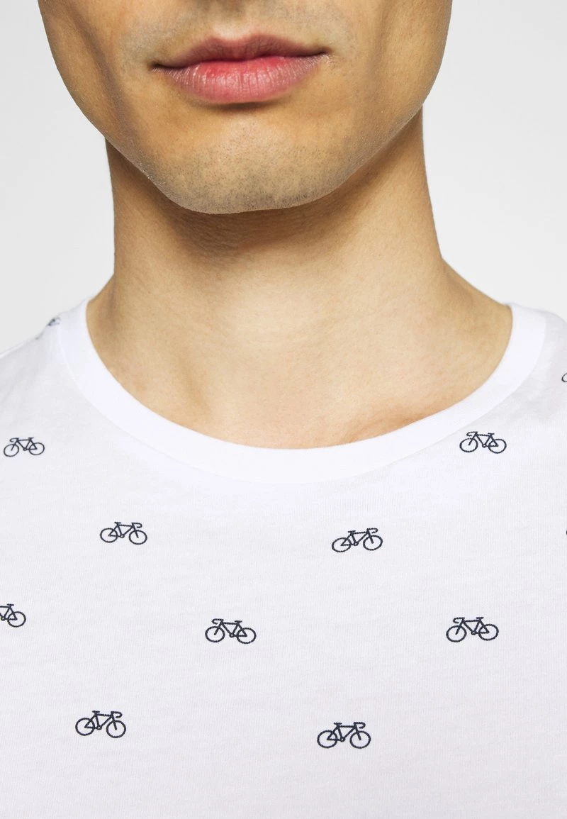 Pier One Hombre Camiseta Estampada - White - Imagen 6