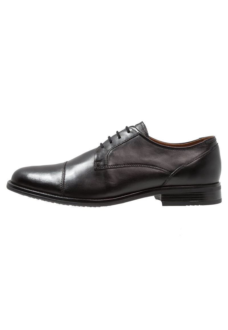 Pier One Hombre LEATHER - Zapatos Con Cordones - Black - Imagen 2