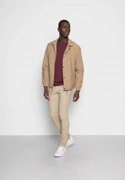 Pier One Hombre 2 PACK - Camiseta Básica - Bordeaux