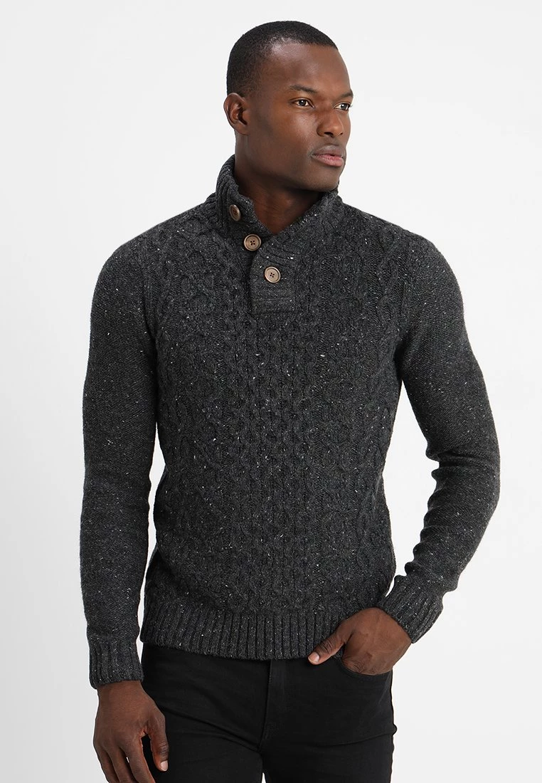 Pier One Hombre Jersey De Punto - Mottled Dark Grey