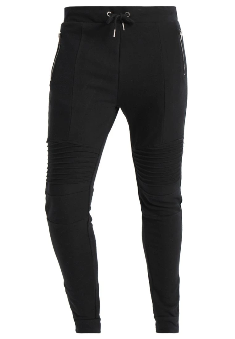 Pier One Hombre BIKER JOGGER - Pantalones Deportivos - Black - Imagen 5
