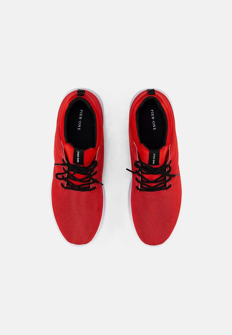 Pier One Hombre Zapatillas - Red White - Imagen 4