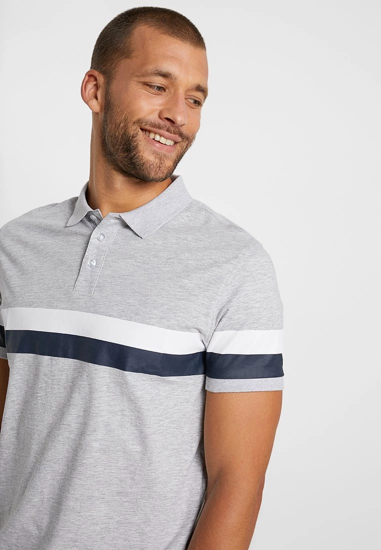 Pier One Hombre Polo - Mottled Light Grey - Imagen 4