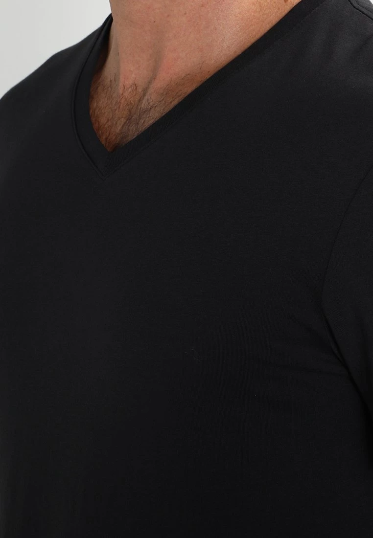 Pier One Hombre 2 PACK - Camiseta Básica - Black - Imagen 5