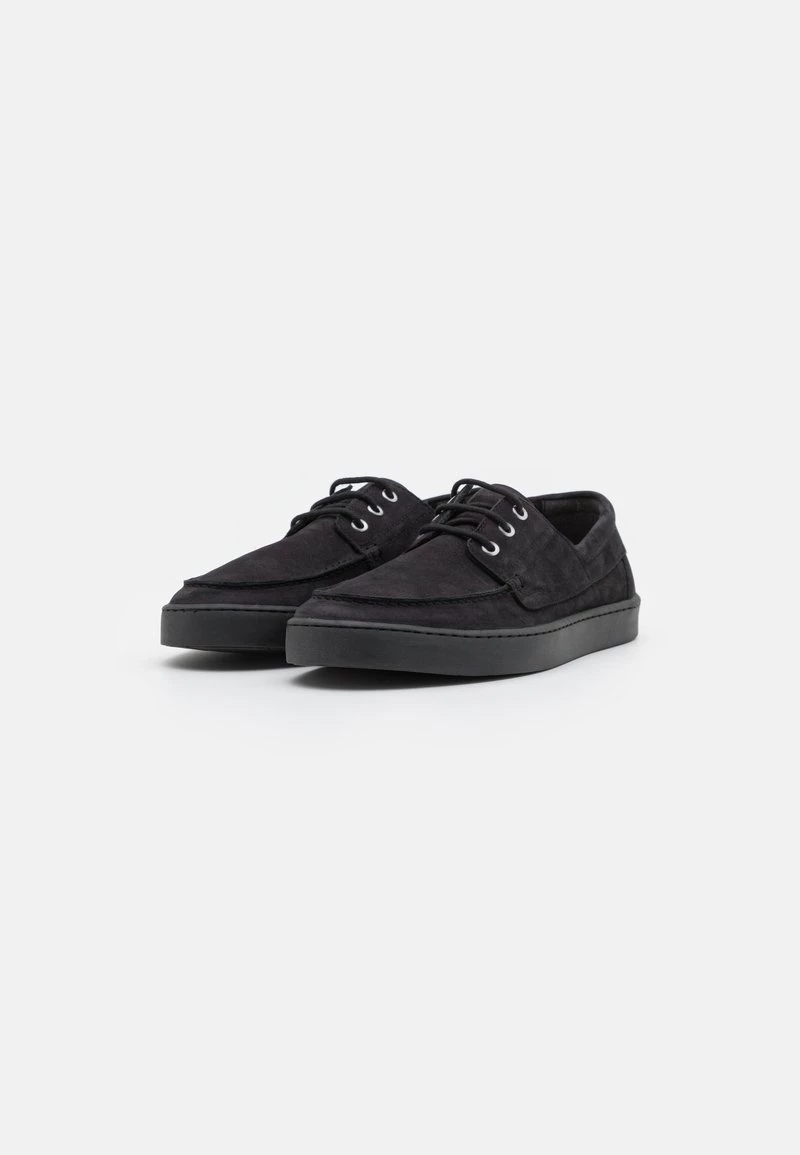 Pier One Hombre LEATHER - Zapatillas - Black - Imagen 2