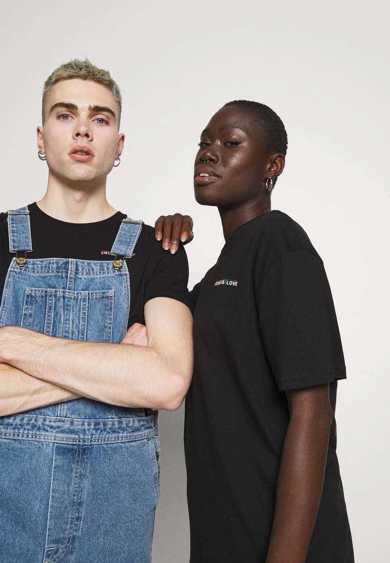 Pier One Hombre PRIDE - Camiseta Estampada - Black - Imagen 4