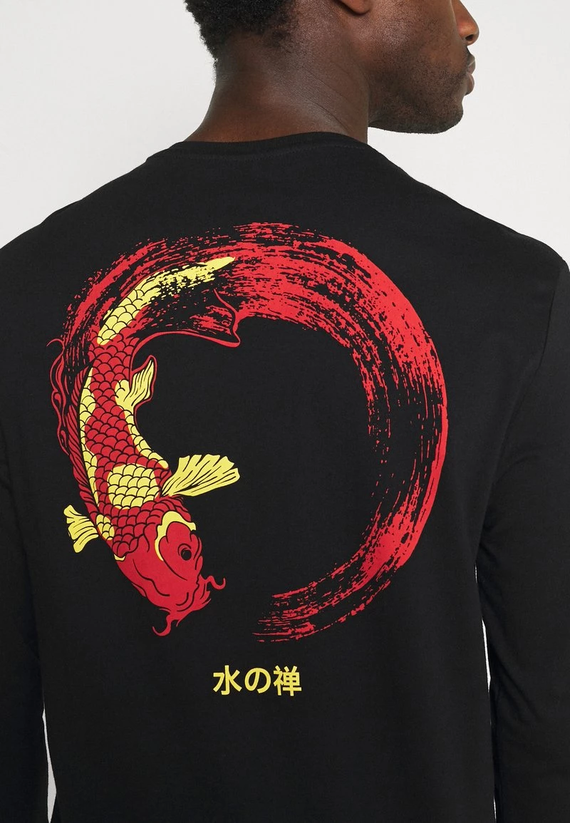 Pier One Hombre Camiseta De Manga Larga - Black - Imagen 6