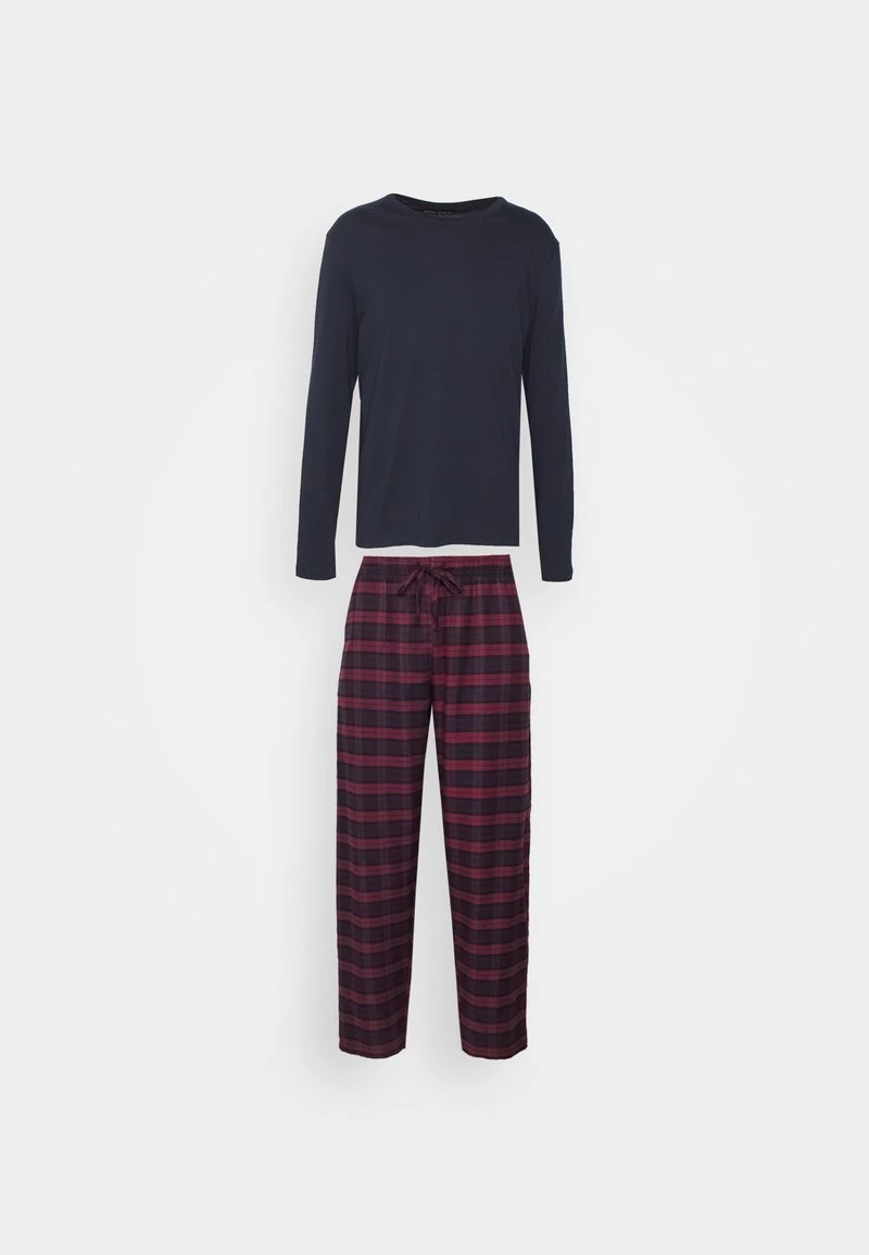 Pier One Hombre Pijama - Dark Blue/bordeaux - Imagen 5