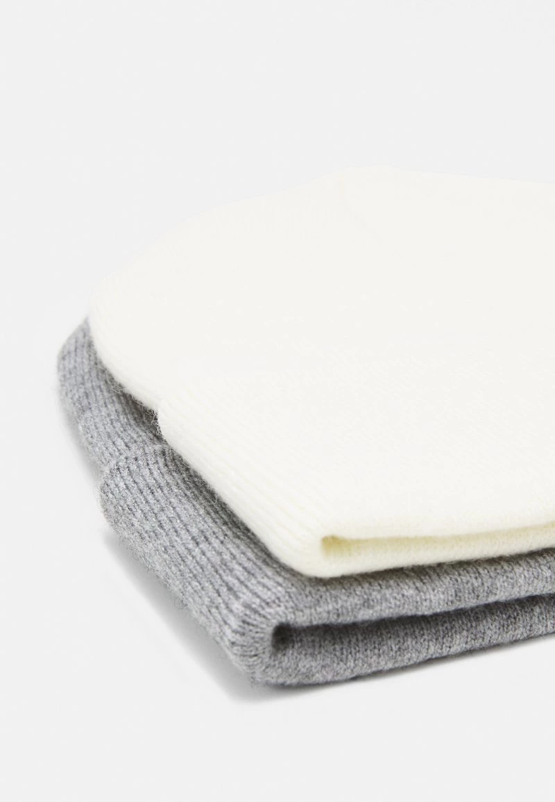 Pier One Unisexo 2 PACK UNISEX - Gorro - Grey/white - Imagen 3