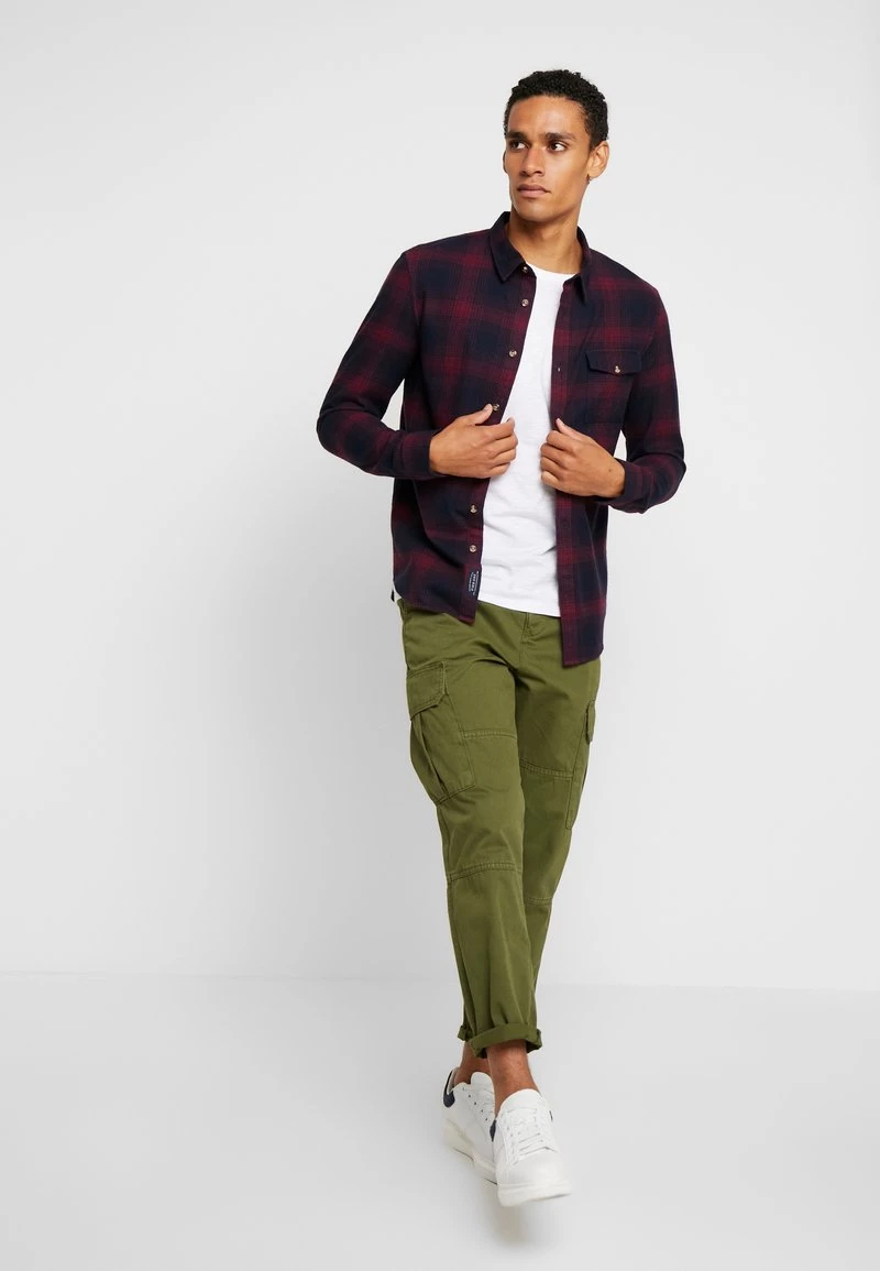 Pier One Hombre Camisa - Bordeaux - Imagen 2