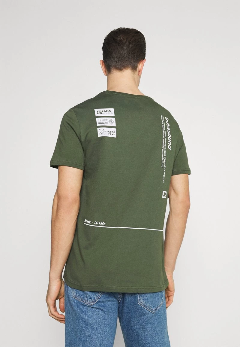 Pier One Hombre Camiseta Estampada - Olive - Imagen 3