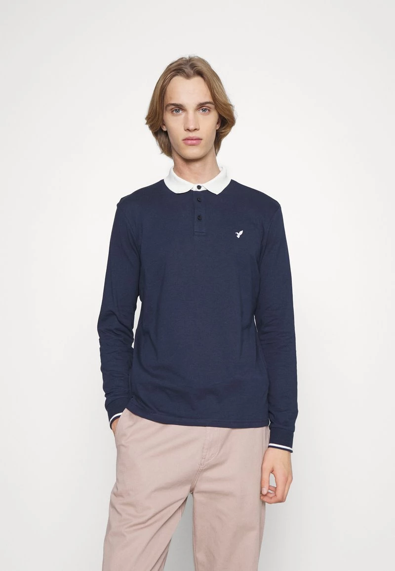 Pier One Hombre 2 PACK - Polo - Dark Blue/mottled Beige - Imagen 2