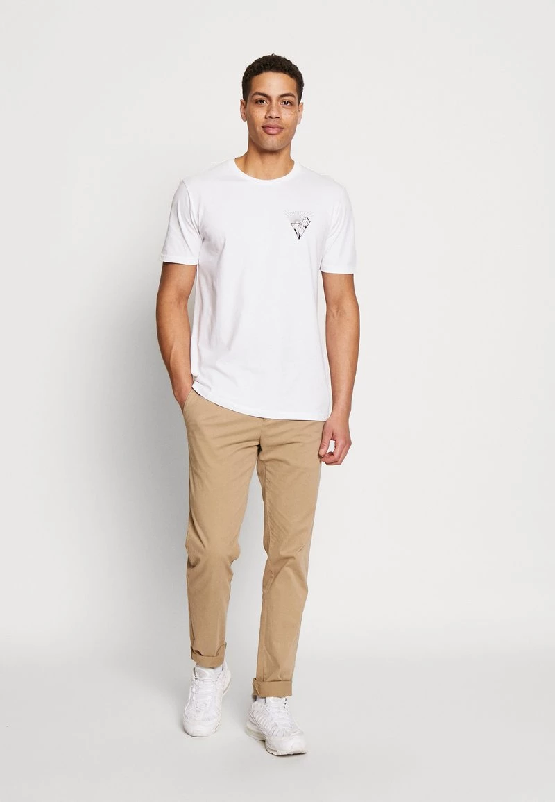 Pier One Hombre Camiseta Estampada - White - Imagen 2