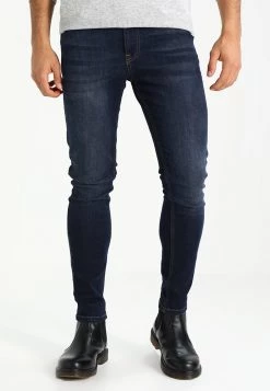 Pier One Hombre Vaqueros Pitillo - Dark Blue Denim