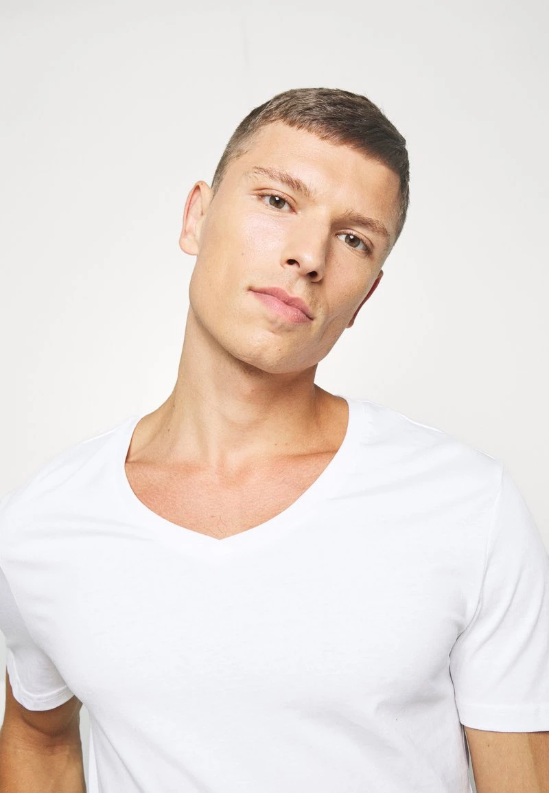 Pier One Hombre 2 PACK - Camiseta Básica - White - Imagen 4