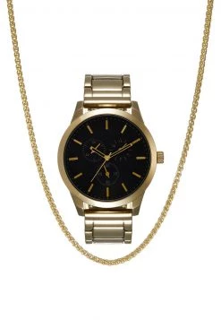 Pier One Hombre SET - Reloj - Gold-coloured