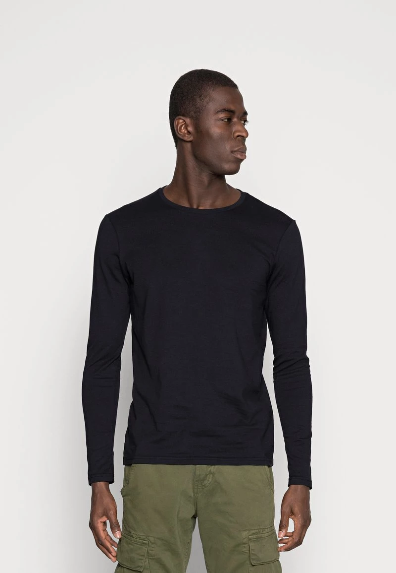 Pier One Hombre 2 PACK - Camiseta De Manga Larga - Black - Imagen 2