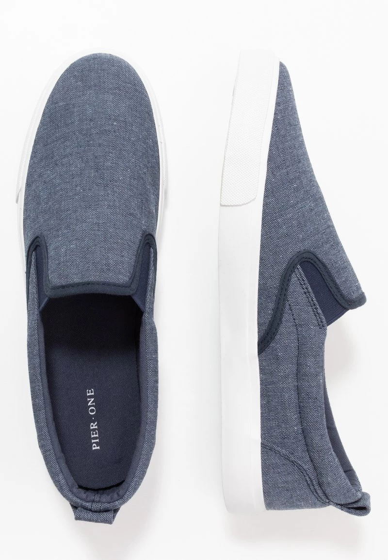 Pier One Unisexo UNISEX - Mocasines - Dark Blue - Imagen 2