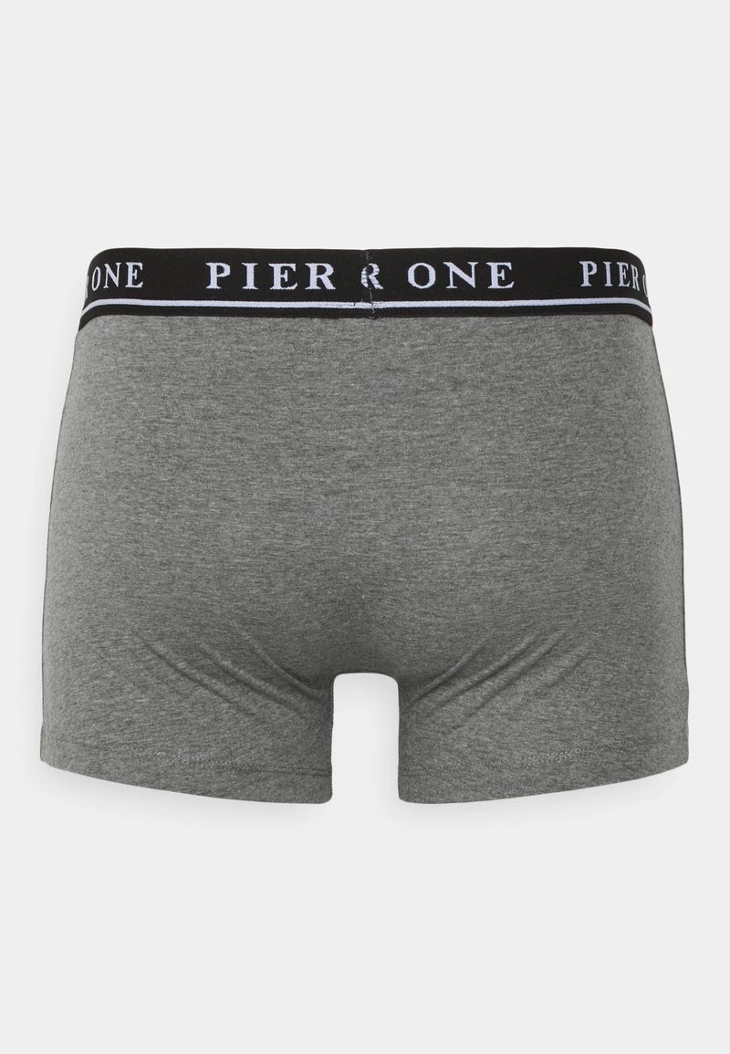 Pier One 5 PACK - Culotte - Black/mottled Dark Grey, Hombre - Imagen 3