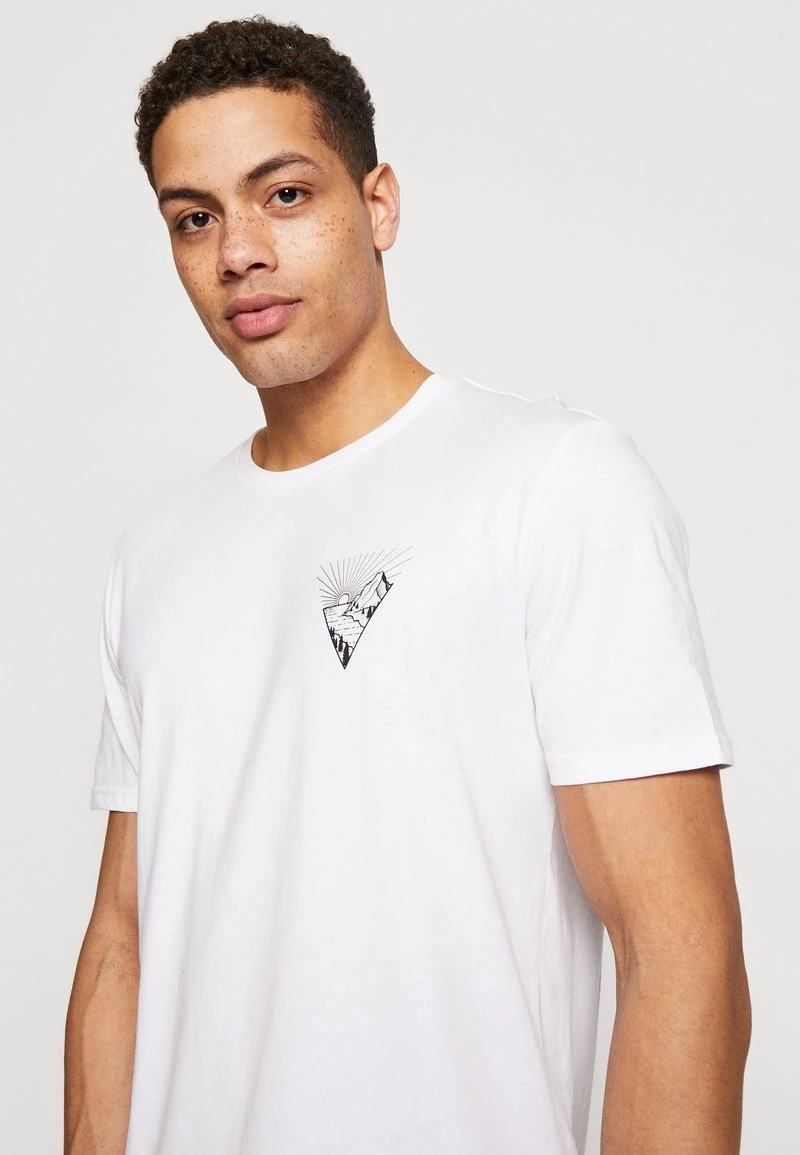 Pier One Hombre Camiseta Estampada - White - Imagen 4