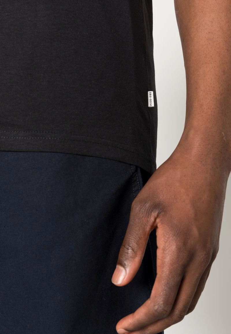 Pier One Hombre 5 PACK - Top - White / Black - Imagen 6