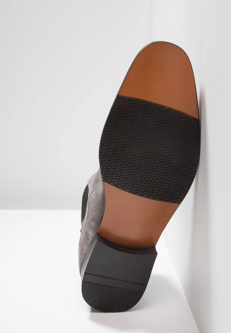 Pier One Hombre LEATHER - Botines - Dark Gray - Imagen 5