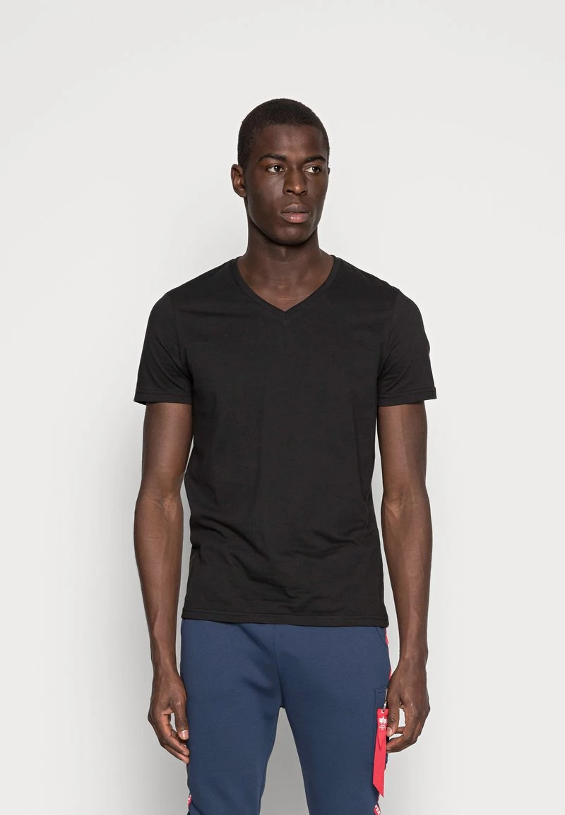 Pier One Hombre 3 PACK - Camiseta Básica - Black - Imagen 2