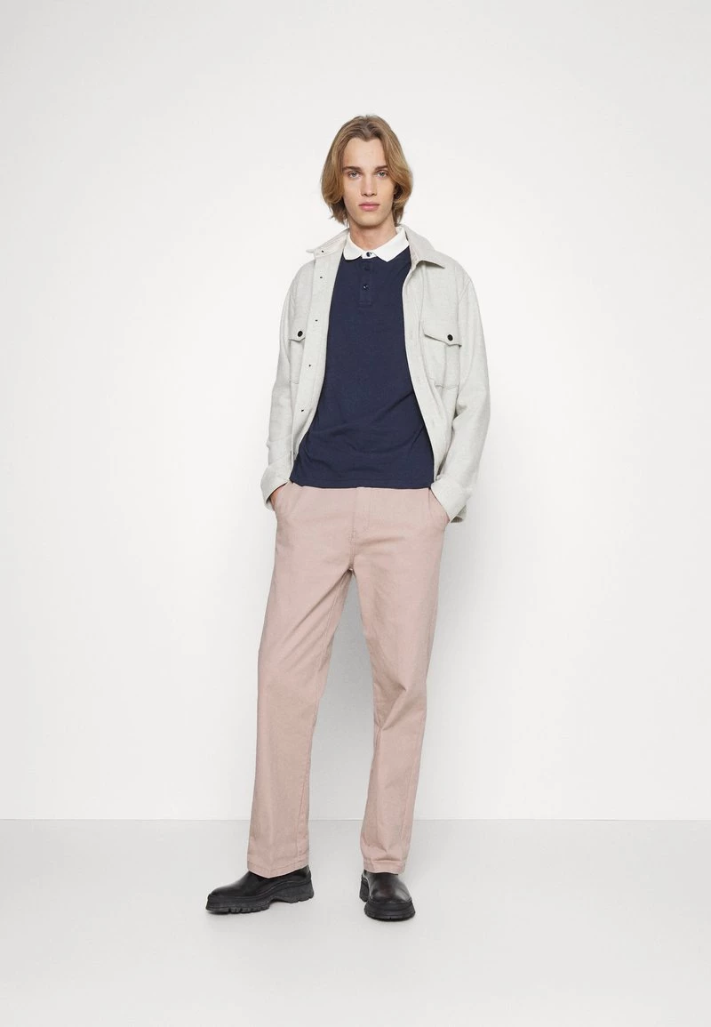 Pier One Hombre 2 PACK - Polo - Dark Blue/mottled Beige