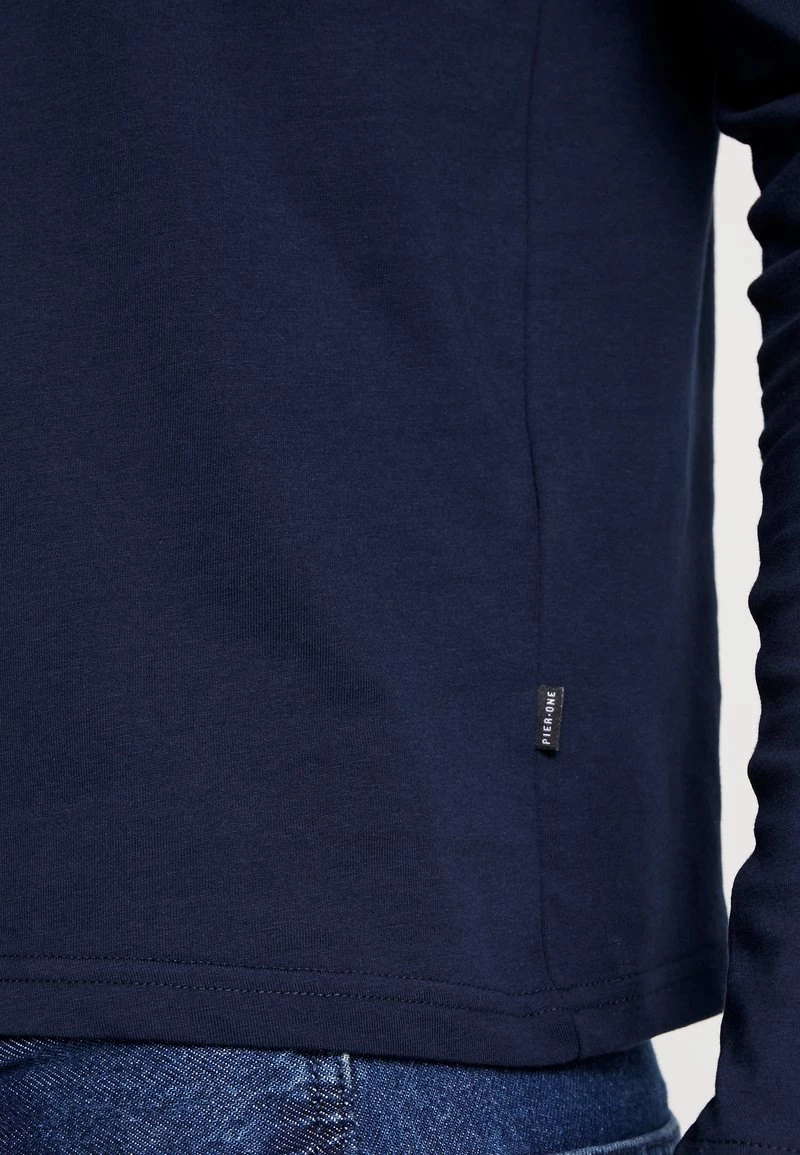Pier One Hombre Camiseta De Manga Larga - Dark Blue - Imagen 5