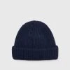 Pier One Unisexo SHORT MICRO BEANIE UNISEX - Gorro - Dark Blue