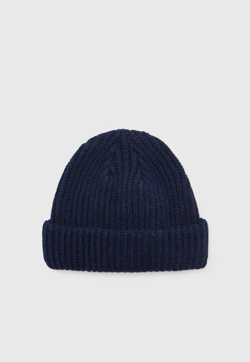 Pier One Unisexo SHORT MICRO BEANIE UNISEX - Gorro - Dark Blue