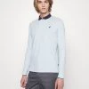 Pier One Hombre MUSCLE FIT - Polo - Light Blue