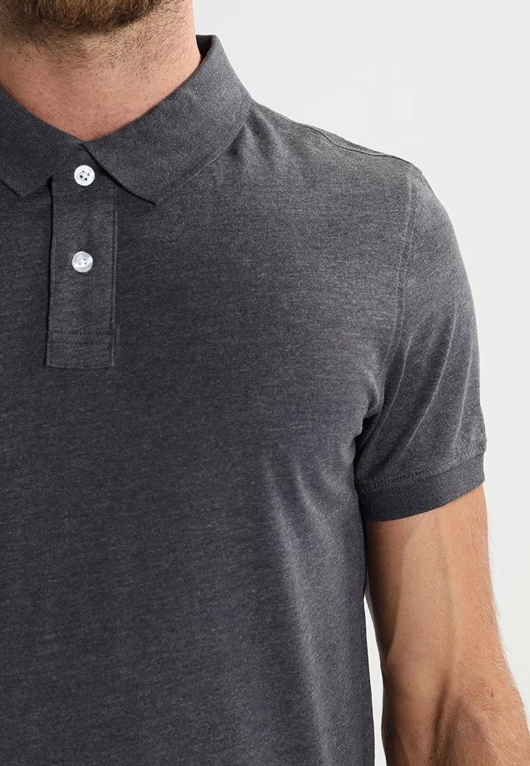 Pier One Hombre Polo - Dark Grey Melange - Imagen 5