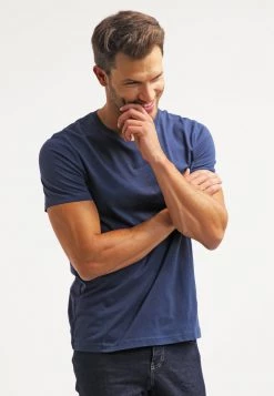 Pier One Hombre Camiseta Básica - Dark Blue