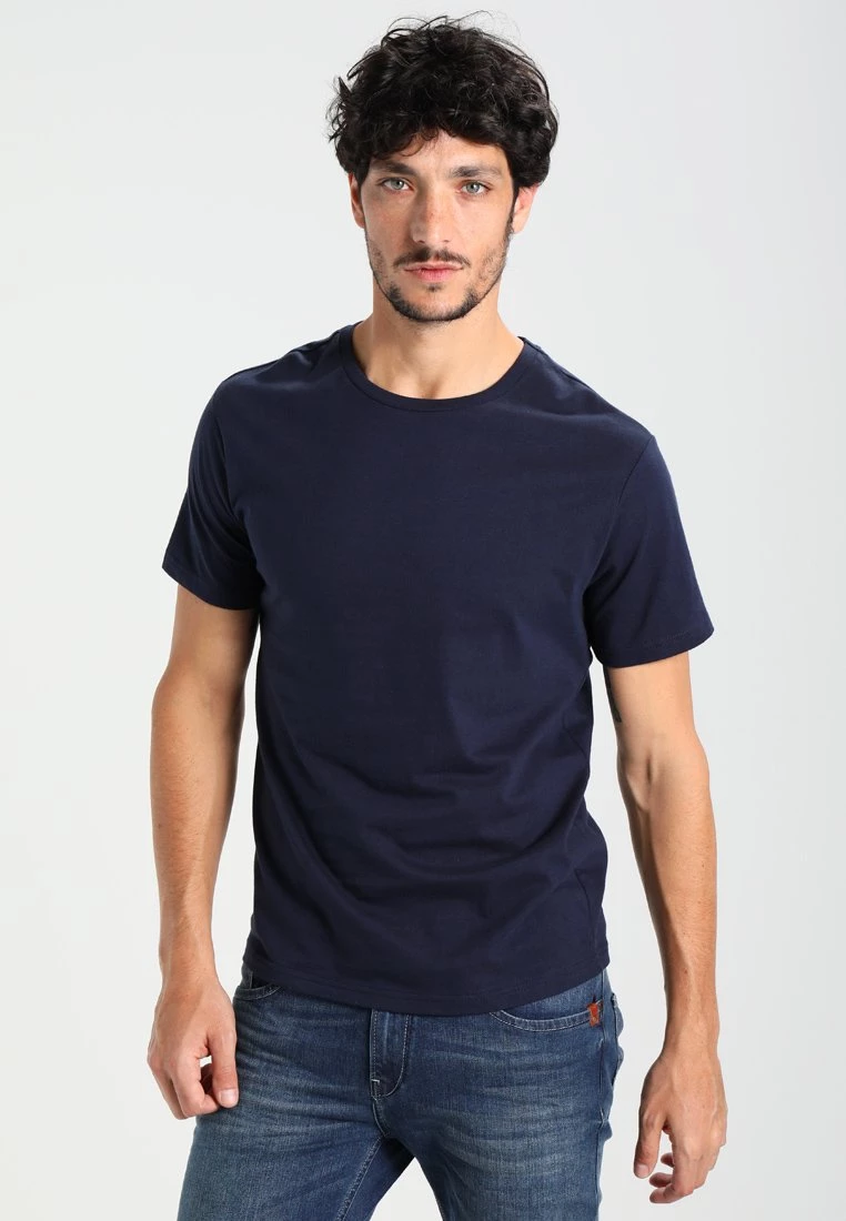 Pier One Hombre Camiseta Básica - Dark Blue