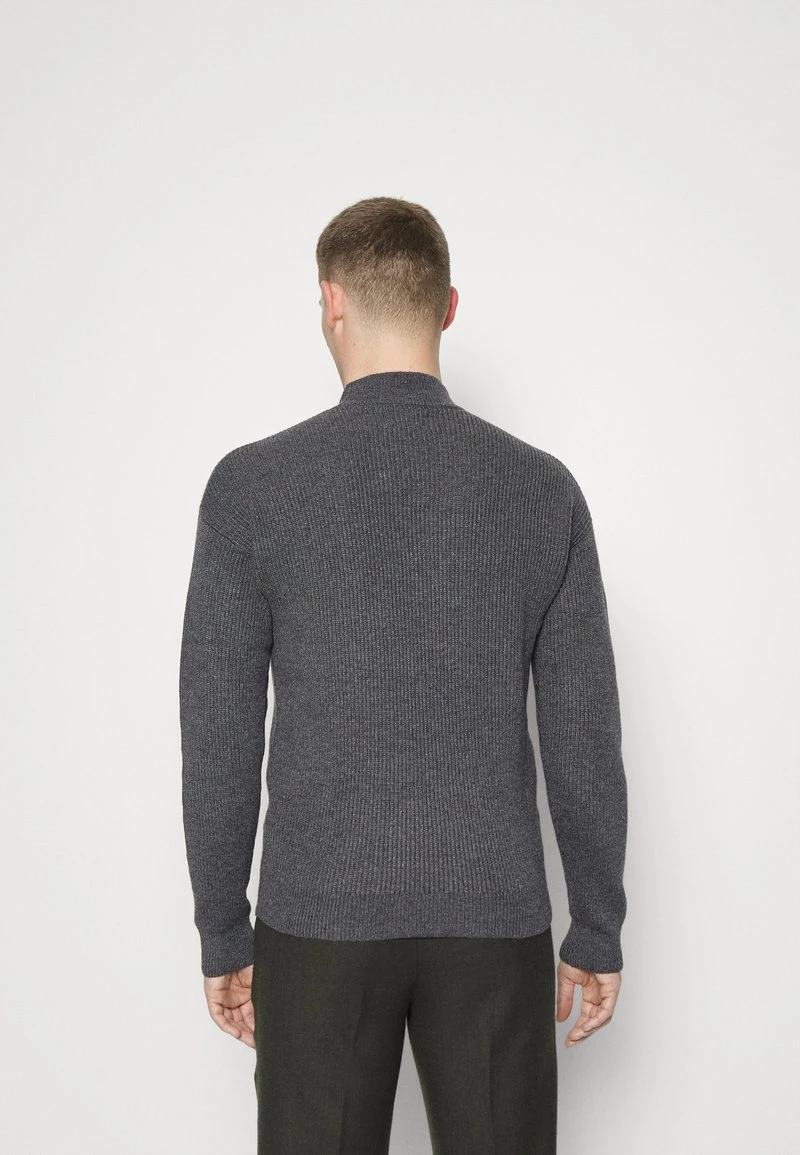 Pier One Hombre Jersey De Punto - Mottled Dark Grey - Imagen 3