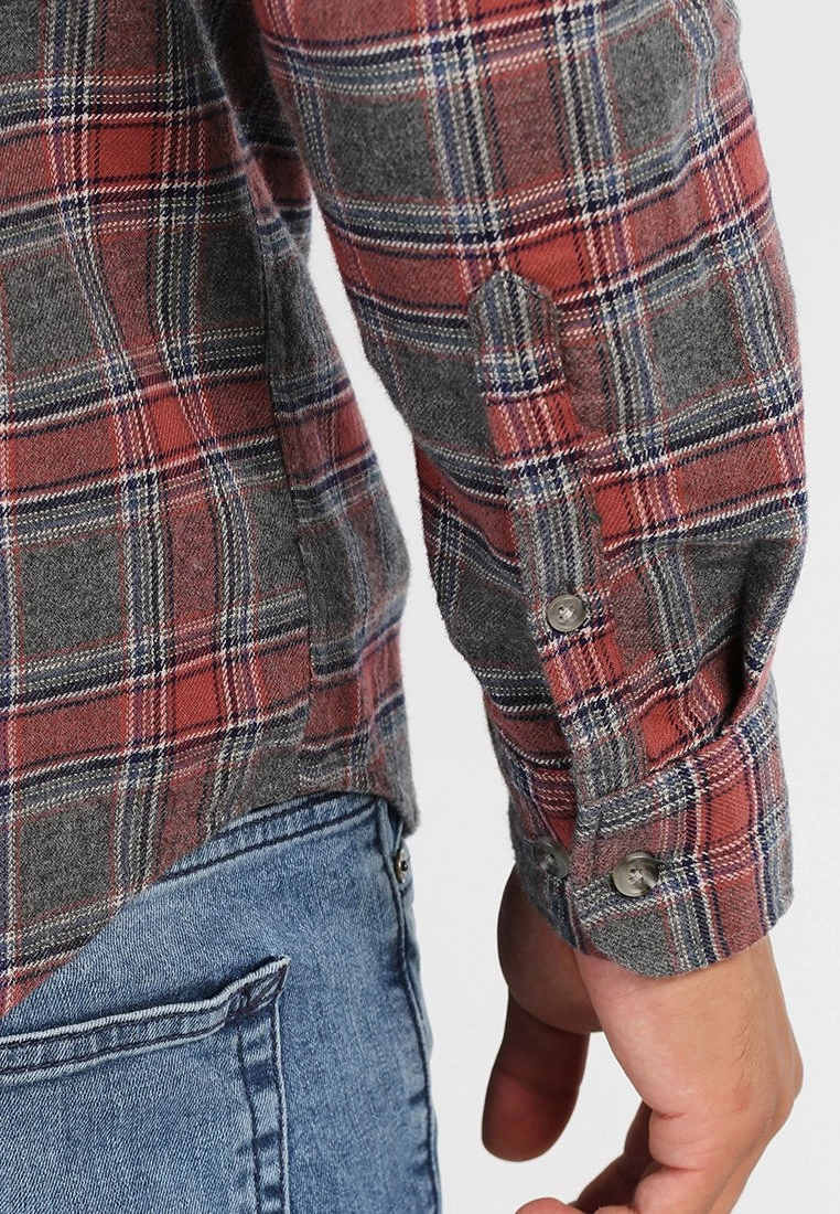 Pier One Hombre Camisa - Grey/coral - Imagen 5