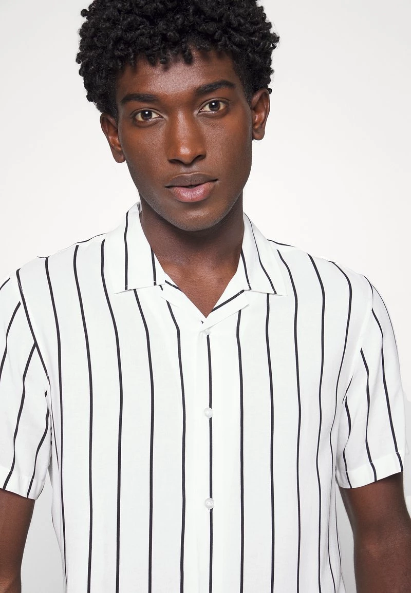 Pier One Hombre 2 PACK - Camisa - Black/white - Imagen 11