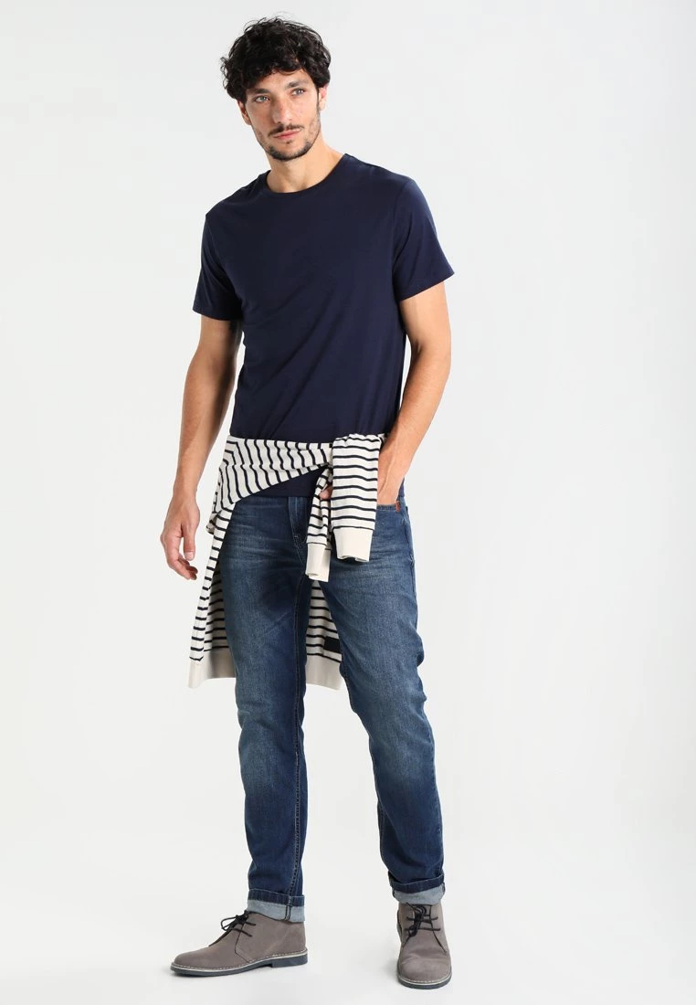 Pier One Hombre Camiseta Básica - Dark Blue - Imagen 2