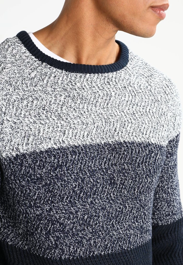 Pier One Hombre Jersey De Punto - Mottled Dark Blue - Imagen 4