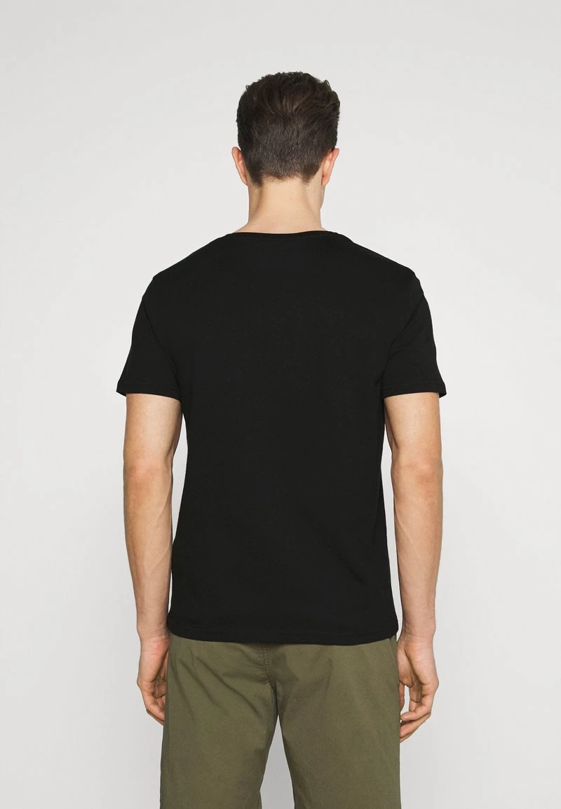 Pier One Hombre Camiseta Estampada - Black - Imagen 3