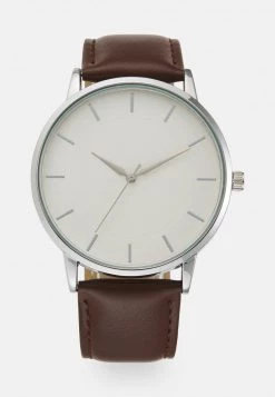 Pier One Unisexo Reloj - Brown/silvercoloured