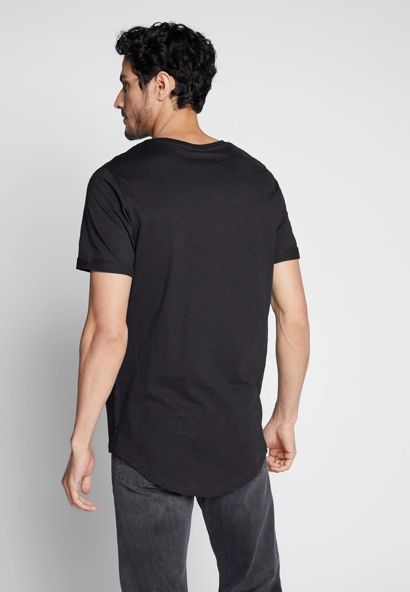 Pier One Hombre Camiseta Básica - Black - Imagen 3