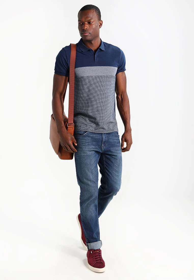 Pier One Hombre Polo - Dark Blue/mottled Grey - Imagen 2