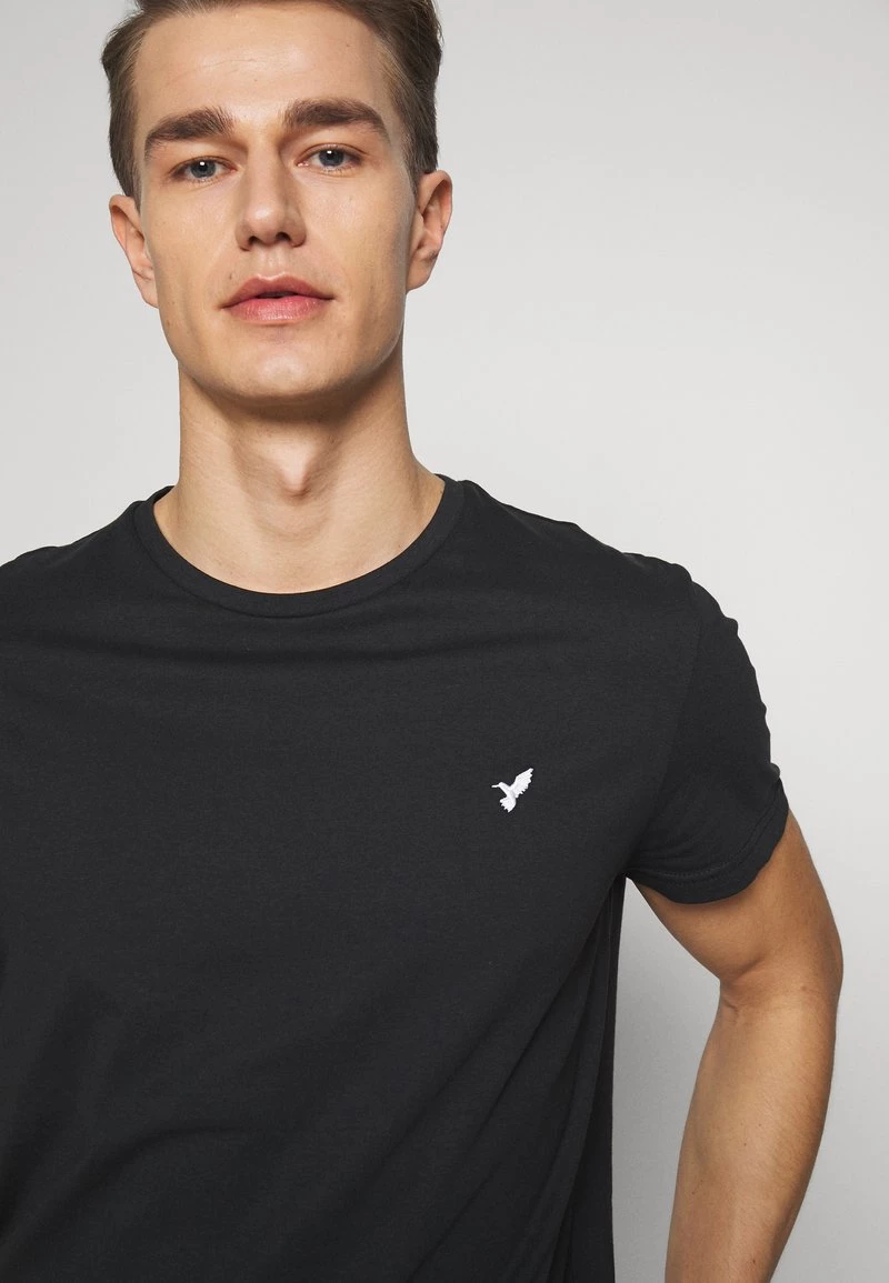 Pier One Hombre Camiseta Básica - Black - Imagen 5