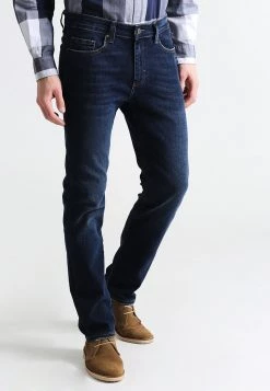 Pier One Hombre BASIC - Vaqueros Rectos - Dark Blue Denim